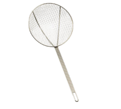 Tablecraft 3306 6" Round Skimmer w/ 13" Handle, Nickel-Plated-cityfoodequipment.com