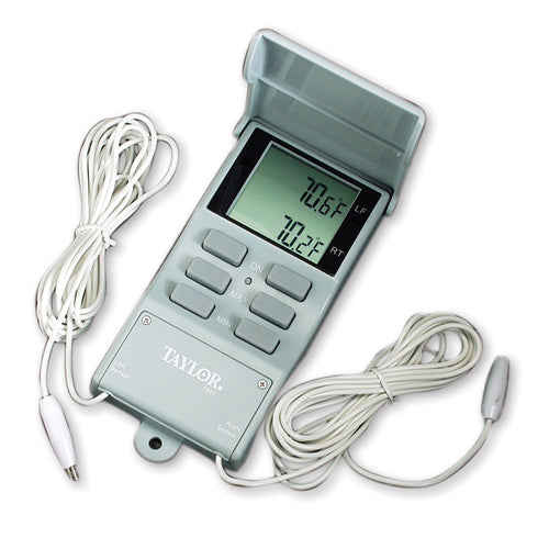 Taylor 1441E Digital Thermometer w/ Min & Max Memory Recall, 20 to 120 F Degrees-cityfoodequipment.com