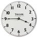 Taylor 166 Patio Clock w/ Silk Screen Graphics, 12 15/16", Brushed Silver-cityfoodequipment.com