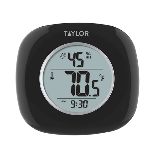 Taylor 1745BK Digital Thermometer/Hygrometer, 20 to 90 Percent Humidity Range-cityfoodequipment.com