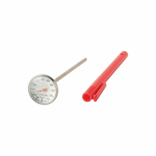 Taylor 3517 1" Dial Type Instant Read Thermometer w/ 4 1/2" Stem, 50 to 550 Degrees F-cityfoodequipment.com