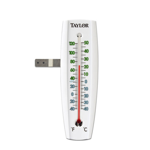 Taylor 5153 Window Thermometer w/ White Plastic Back, Rust-Proof-cityfoodequipment.com