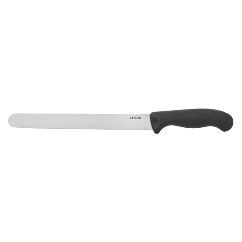 Taylor 5248366 10" Slicer Knife w/ Black Nylon/Silicone Handle, High Carbon German Steel-cityfoodequipment.com