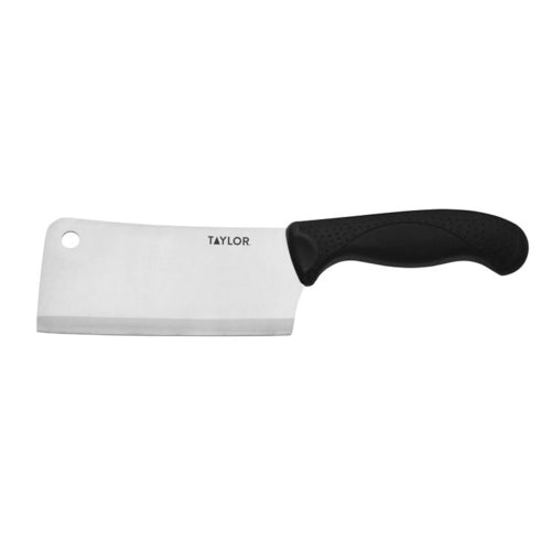Taylor 5248376 6" Cleaver w/ Black Nylon/Silicone Handle, High Carbon German Steel-cityfoodequipment.com