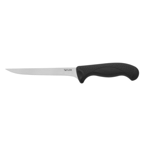 Taylor 5248380 6" Boning Knife w/ Black Nylon/Silicone Handle, High Carbon German Steel-cityfoodequipment.com