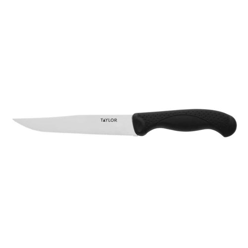 Taylor 5248382 5 1/2" Utility Knife w/ Black Nylon/Silicone Handle, High Carbon German Steel-cityfoodequipment.com