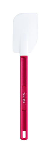 Taylor 5302556 10" Scraper Spatula - Silicone, Red Handle-cityfoodequipment.com