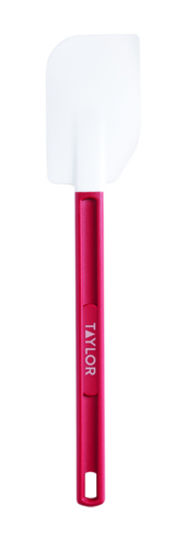 Taylor 5302558 13-1/2" Scraper Spatula - Silicone, Red Handle-cityfoodequipment.com