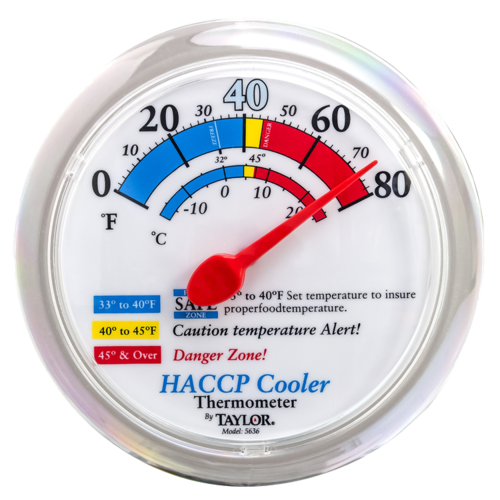 Taylor 5636 6" Cooler/Freezer Thermometer, 0 to 80?F-cityfoodequipment.com
