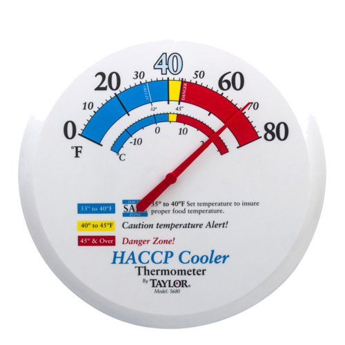 Taylor 5680 13 1/4" Cooler/Freezer Thermometer, 0 to 80?F-cityfoodequipment.com