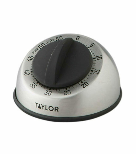 Taylor 5830 60 Minute Manual Timer w/ 9 Second Ring, Stainless-cityfoodequipment.com