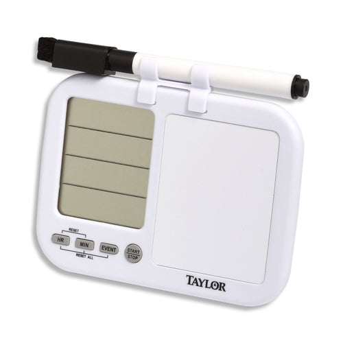 Taylor 5849 Single-View Digital Quad Timer w/ Whiteboard-cityfoodequipment.com