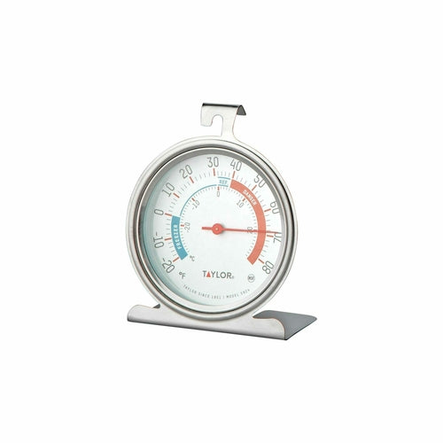 Taylor 5924 Refrigerator & Freezer Thermometer w/ 3 1/4" Dial Face, Stainless-cityfoodequipment.com