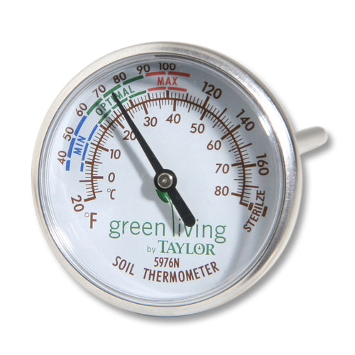 Taylor 5976N Soil Thermometer w/ Dial Display-cityfoodequipment.com