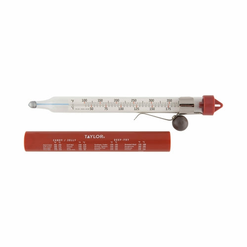 Taylor 5978N Candy & Deep Fry Thermometer, 100 to 400 Degree Capacity, Glass Tube-cityfoodequipment.com