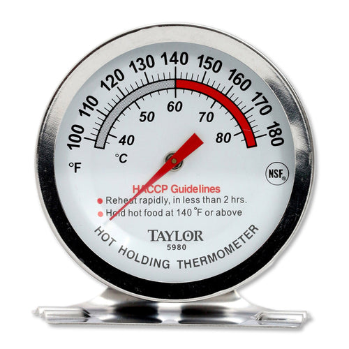 Taylor 5980N Professional Series Oven Thermometer, 0 - 220 Degrees F, NSF-cityfoodequipment.com