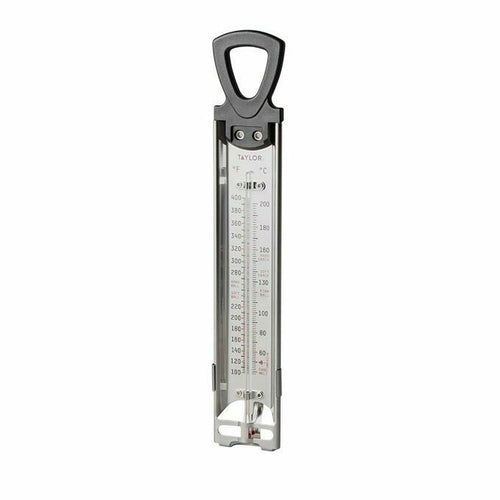 Taylor 5983N Candy & Deep Fry Thermometer, 100 to 400 F Degrees, Insulated Handle-cityfoodequipment.com