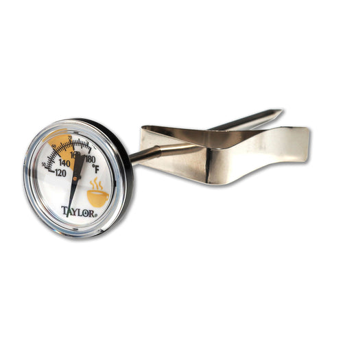Taylor 5997E Frothing Cappuccino Dial Thermometer, 120 to 180 Degree Capacity-cityfoodequipment.com