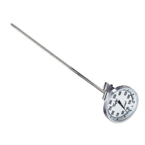 Taylor 6084J12 BiTherm Candy Deep Fry Thermometer w/ 2" Dial Display, 50 to 550F-cityfoodequipment.com