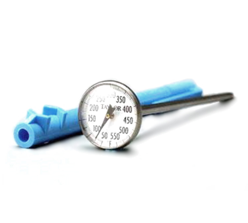 Taylor 6093N 1" Dial Type Pocket Thermometer w/ 5" Stem, 50 to 550 Degrees F-cityfoodequipment.com