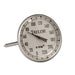 Taylor 61054J 2" Dial Type Meat Thermometer w/ 4" Stem, 0 to 220 Degrees F-cityfoodequipment.com