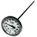 Taylor 6215J 2" Dial Type Pocket Thermometer w/ 8" Stem, 0 to 220 Degrees F-cityfoodequipment.com