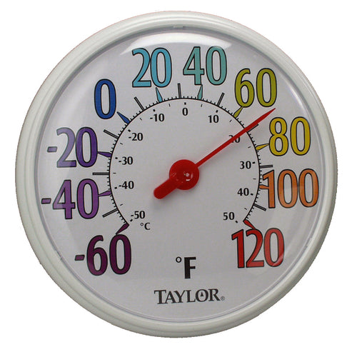 Taylor 6714 Indoor Outdoor Dial Thermometer, -60 to 120 Degree Range-cityfoodequipment.com