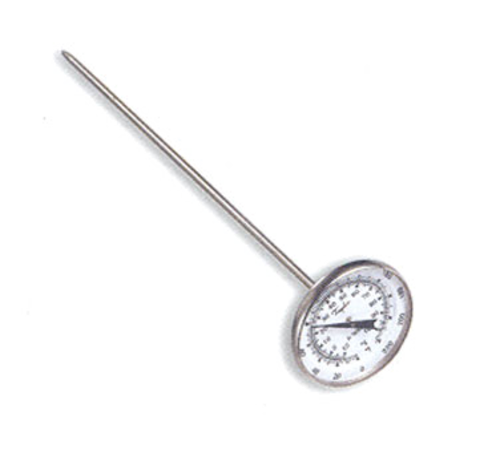 Taylor 8220J 1 3/4" Dial Type Pocket Thermometer w/ 8" Stem, 50 to 550 Degrees F-cityfoodequipment.com