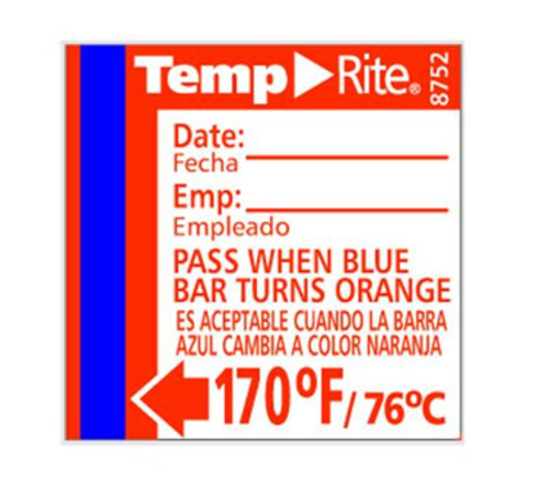 Taylor 8752 Stick On Disposable Dishwasher Temperature Sensor, 170?F-cityfoodequipment.com