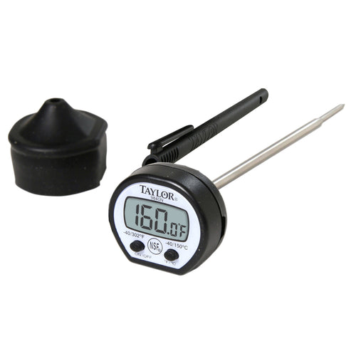 Taylor 9840RB Digital Pocket Thermometer w/ 5" Stem, -40 to 302 Degrees F-cityfoodequipment.com