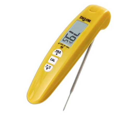 Taylor 9867FDA Folding Digital Probe Thermometer w/ 4" Stem, -40 to 572 Degrees F-cityfoodequipment.com