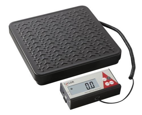 Taylor TE400 Receiving Scale W/ Steel Tread Plate Platform, 400 Lb-cityfoodequipment.com
