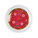 Thunder Group 1004TR 4 1/2" Round Longevity Plate - Melamine, Red/White - 1, (dozen)-cityfoodequipment.com