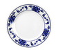 Thunder Group 1007TB 6 7/8" Round Lotus Plate - Melamine, White/Blue - 1, (dozen)-cityfoodequipment.com