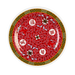 Thunder Group 1014TR 14 1/8" Round Longevity Plate - Melamine, Red/White - 0.5, (dozen)-cityfoodequipment.com
