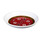 Thunder Group 102.8TR 2 oz Melamine Sauce Dish, Red/White - 5, (dozen)-cityfoodequipment.com