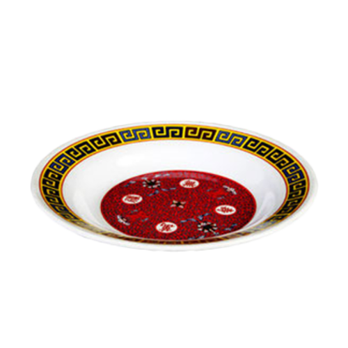 Thunder Group 1106TR 6" Round Longevity Soup Plate - Melamine, Red/White - 1, (dozen)-cityfoodequipment.com