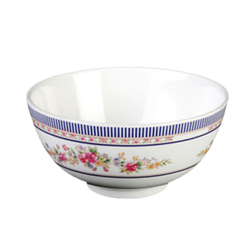 Thunder Group 3008AR 6 oz Round Melamine Rice Bowl, Rose - 2, (dozen)-cityfoodequipment.com