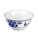 Thunder Group 3008TB 6 oz Lotus Rice Bowl - Melamine, White/Blue - 2, (dozen)-cityfoodequipment.com