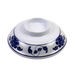 Thunder Group 3201CTB 5 1/4" Round Lotus Lid for Noodle Bowl - Melamine, White/Blue - 1, (dozen)-cityfoodequipment.com