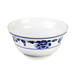 Thunder Group 3201TB 20 oz Round Lotus Noodle Bowl - Melamine, White/Blue - 1, (dozen)-cityfoodequipment.com