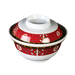 Thunder Group 3201TR 20 oz Round Longevity Noodle Bowl - Melamine, Red/White - 1, (dozen)-cityfoodequipment.com