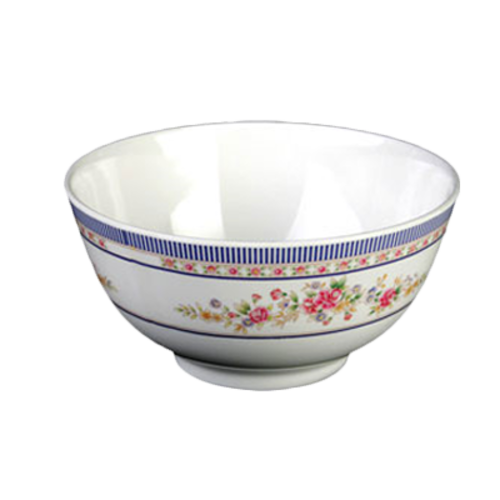 Thunder Group 5206AR 25 oz Round Melamine Rice Bowl, Rose - 1, (dozen)-cityfoodequipment.com