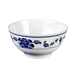Thunder Group 5206TB 25 oz Melamine Rice Bowl, White/Blue - 1, (dozen)-cityfoodequipment.com