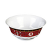 Thunder Group 5275TR 34 oz Round Melamine Bowl, Red/White - 1, (dozen)-cityfoodequipment.com