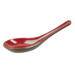 Thunder Group 7003JBR 3/4 oz Melamine Soba/Rice Spoon, Red/Black - 5, (dozen)-cityfoodequipment.com