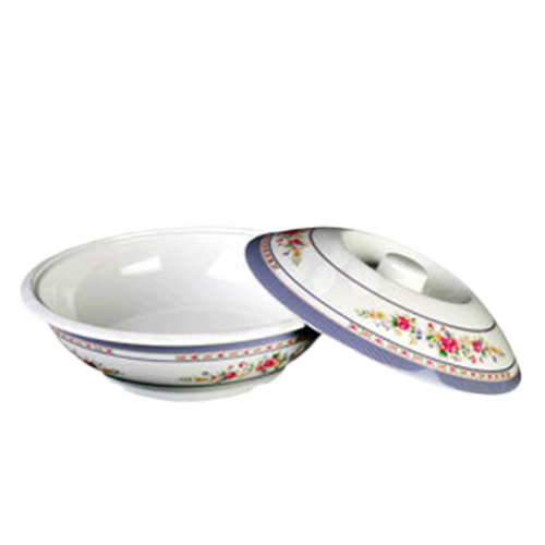 Thunder Group 8011AR 80 oz Round Melamine Serving Bowl, Rose - 12, (each)-cityfoodequipment.com