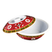 Thunder Group 8011TR 80 oz Round Melamine Serving Bowl, Red/White - 12, (each)-cityfoodequipment.com