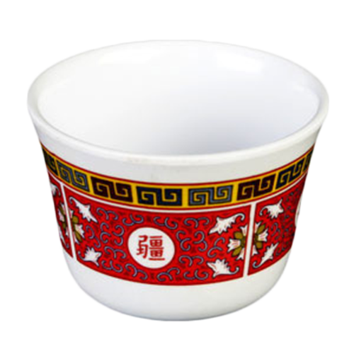 Thunder Group 9152TR 5 oz Melamine Tea Cup, Red/White - 1, (dozen)-cityfoodequipment.com