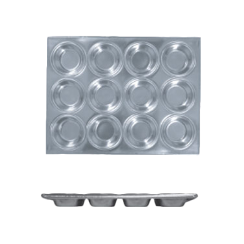 Thunder Group ALKMP012 12 Compartment Muffin Pan, Aluminum - 12, (each)-cityfoodequipment.com